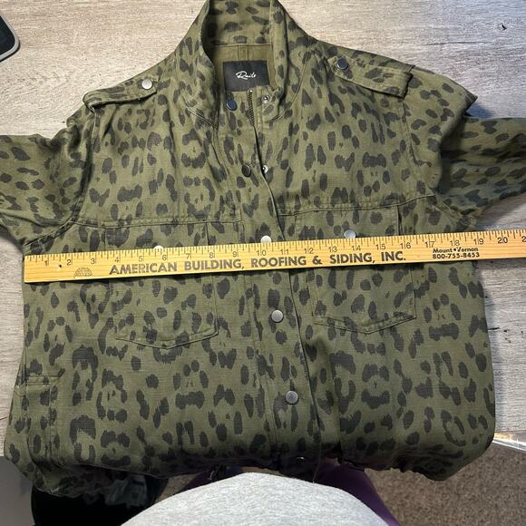 Rails Collins Green Leopard Jacket XS - Picture 10 of 11